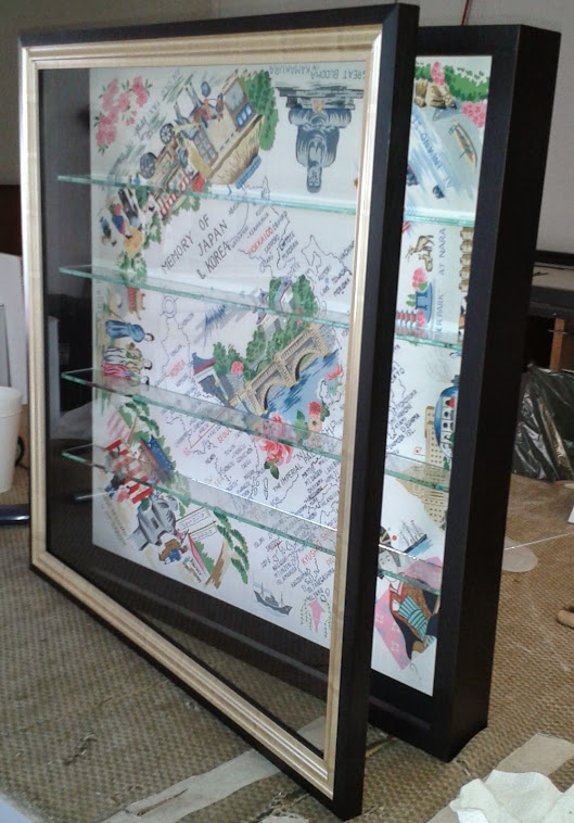 This is a opening frame cabinet we made.